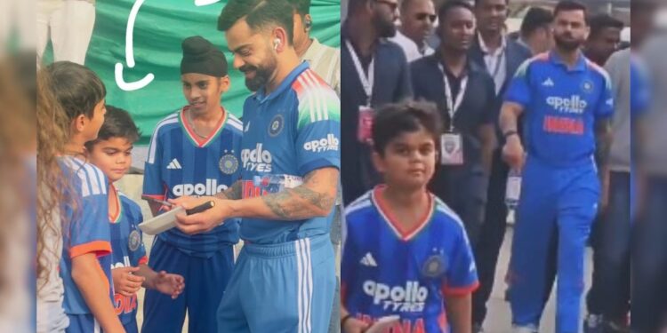 Mini Virat Steals the Spotlight: Kohli’s Heartwarming Autograph Moment Goes Viral