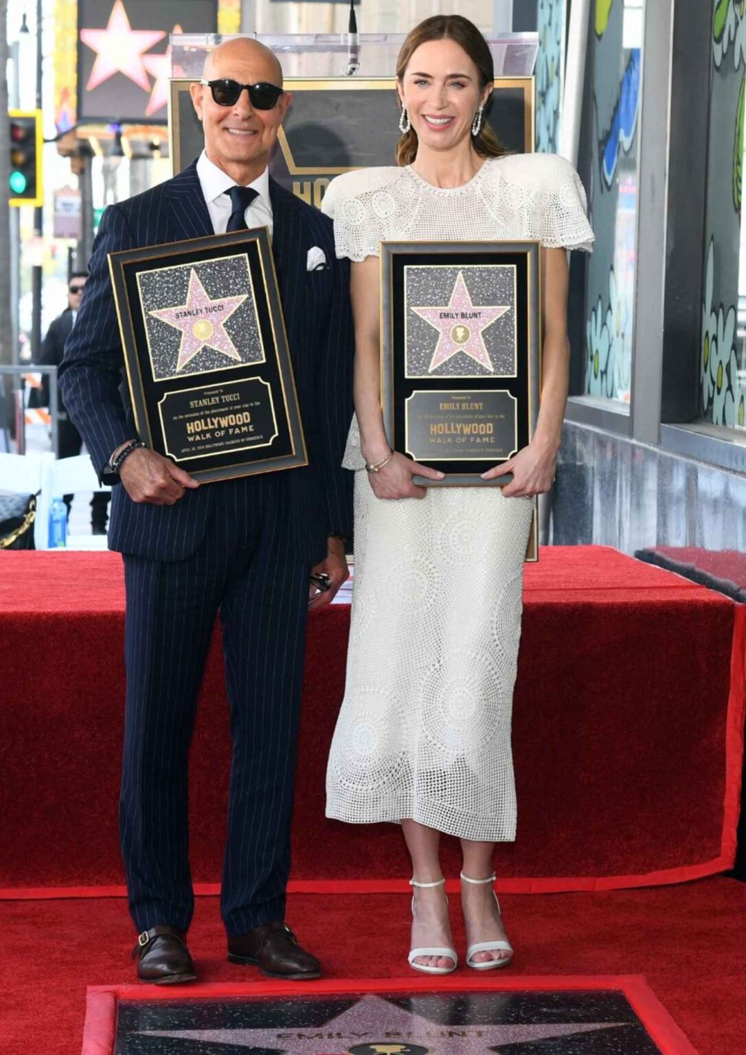 Emily Blunt, Stanley Tucci get stars on Hollywood Walk of Fame - Asiapedia
