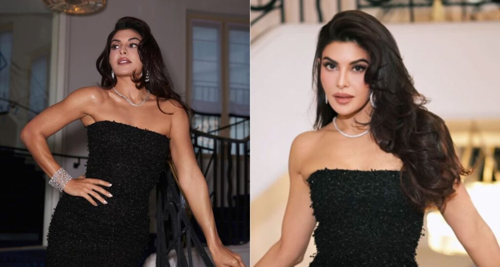 Jacqueline Fernandez shines in black sequins at Cannes 2026 - Asiapedia