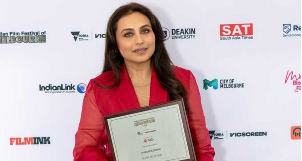 Rani Mukerji honoured at IFFM 2026 for excellence in acting - Asiapedia